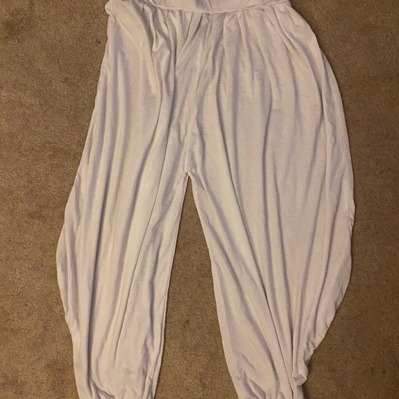 White Parachute Pants - Picture 2 of 2
